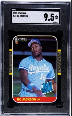 1987 Donruss #35 Bo Jackson Рейтинг Новичок SGC 9.5 RC Royals - Изображение 1 из 2