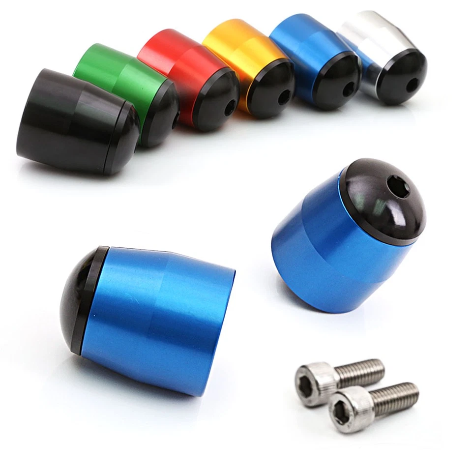 Pesas de extremo de barra CNC azul para Kawasaki ZX-9R Ninja 94-03 02 01 00 99 98 97 BEK Foto 1 de 4