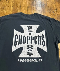 Camicia vintage West Coast Choppers taglia XL/2XL Paul Walker Y2K lunga spiaggia CA - Foto 1 di 18