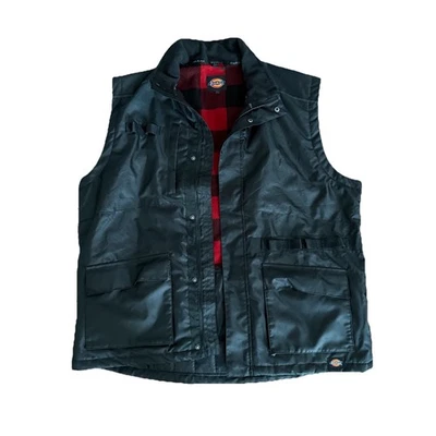 Dickies Black Utility Workwear Vest - MEN 2XL - Zip Pockets, Outdoor, Bodywarmer - Image 1 of 4