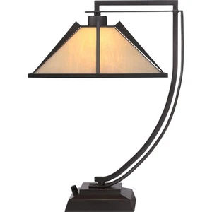 Quoizel TF1791TWT Tiffany Table Lamp in Western Bronze - Picture 1 of 3