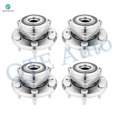 Juego de 4 conjuntos de cojinetes de cubo de rueda delantera-trasera para GMC Acadia 2007-2016 Foto 1 de 4