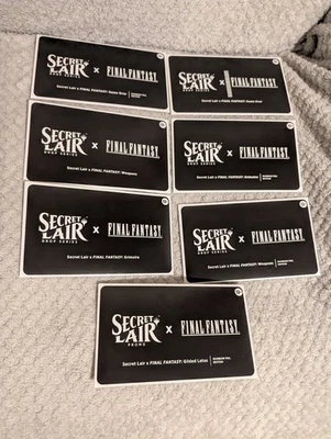 Magic The Gathering Final Fantasy Secret Lair Foil + Sin Lámina + Promo Paquete Completo Inglés  Foto 1 de 4