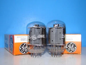 No 6GE5 NOS GE radio audio amplifier vintage vacuum tubes 2 valves tested 6GE5 - Picture 1 of 3