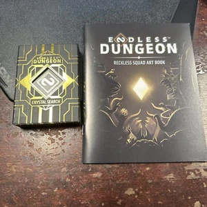 Artículos de bonificación de The Endless Dungeon.   Libro y tarjetas de arte.     Ningún juego está incluido - Imagen 1 de 3