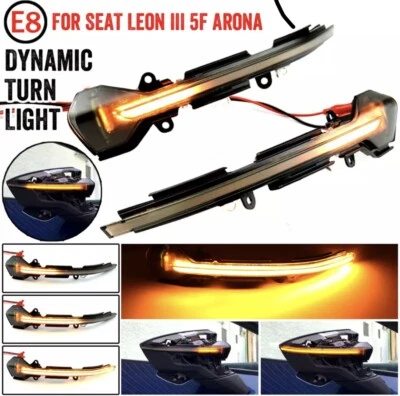 Espejo retrovisor LED dinámico Seat Leon MK3 e Ibiza MK5 (PAR) Foto 1 de 4