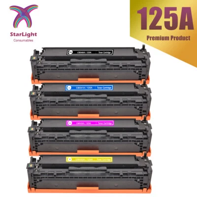 125A CB540A Toner Fits For HP CM1312 CM1312n CM1312nfi CP1215 CP1217 LOT - Image 1 of 4