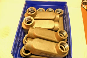 Menge 10 - Crouse-Hinds LB39, Aluminium 1" starres Rohr Auslass Gehäuse Neu OHNE Box - Bild 1 von 4