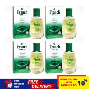 (4x120ml) Franch Oil Bottles Traditional Medicine, Burns,Wounds,Mosquito Bites - Picture 1 of 8