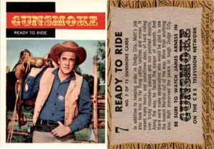 1958 Topps, westerns de televisión, #7 Gunsmoke, listo para montar - Imagen 1 de 1