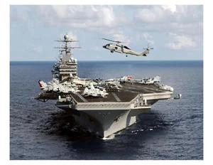 US Navy SH-60 Seahawk Helicopter 8x10 Photo On 8.5" x 11" - Picture 1 of 1
