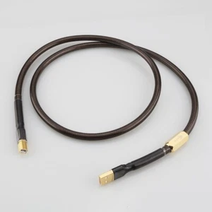 1m Silver Plated 7N OFC USB Cable Type A to Type B Digital USB Cable For DAC - Picture 1 of 9