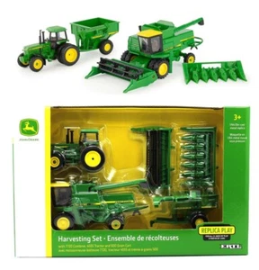 2022 ERTL 1:64 JOHN DEERE Harvest Set 7720 Combine 4555 Tractor & 500 Grain Cart - Picture 1 of 3