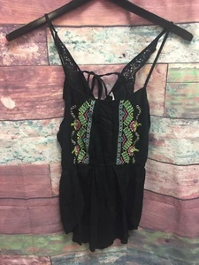 Francescas Black Tribal Print Sleeveless Swim Suit Cover Up Women's Size S NEW* - Picture 1 of 5