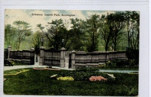 (Gc8318) Entrance, Oak Hill Park, ACCRINGTON, Lancashire, c1910 G-VG - Picture 1 of 4