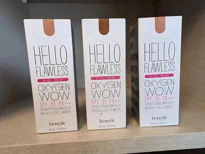 Benefit Hello Flawless Oxygen Wow Foundation SPF 25 / PA+++ 30ml. Various Shades - Image 1 of 4