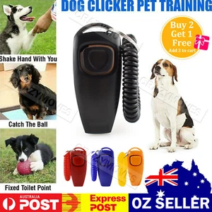 Dog Training Whistle Clicker Stop Pet Barking Obedience Train Buy2 Get1 Free VIC - Picture 1 of 16