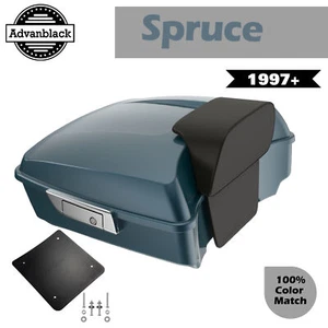 SPRUCE Advanblack Rushmore Chopped Tour Pack Fits 97+ Harley/Softail - Imagen 1 de 13