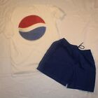 Vintage Nothing Else Is A Pepsi Vintage 90er Herren T-Shirt Shorts einzelner Stich
