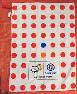 HANDTUCH 64 X 84 GEPUNKTET LECLERC MAJOR PARTNER DU TOUR DE FRANCE POLYESTER - Bild 1 von 2