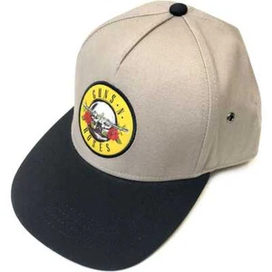 Guns N' Roses - Circle Logo - Adjustable Sand/Tan & Black Snapback Baseball Cap - Picture 1 of 1