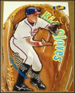 1998 Fleer Ultra Chipper Jones Kid Gloves Baseball Card #4KG Atlanta Braves NRMT - Picture 1 of 3