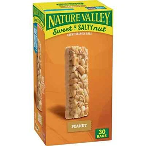 Nature Valley Sweet and Salty Peanut Granola Bars 30 Count Snack Bars - Picture 1 of 8