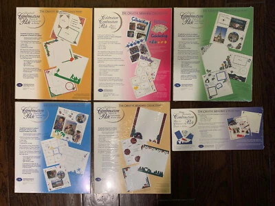 Seis paquetes combinados de recuerdos creativos con papel, pegatinas, formas troqueladas: NUEVO Foto 1 de 4