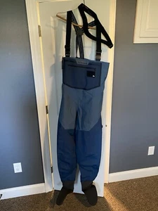 Simms Mens Freestone Stocking Foot Waders Medium 9-11 - Picture 1 of 4