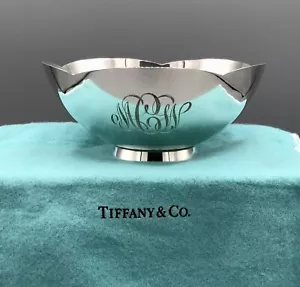 Tiffany & Co Sterling Silver Scallop Edge Bowl 23653 w/ Engraving /b - Picture 1 of 7