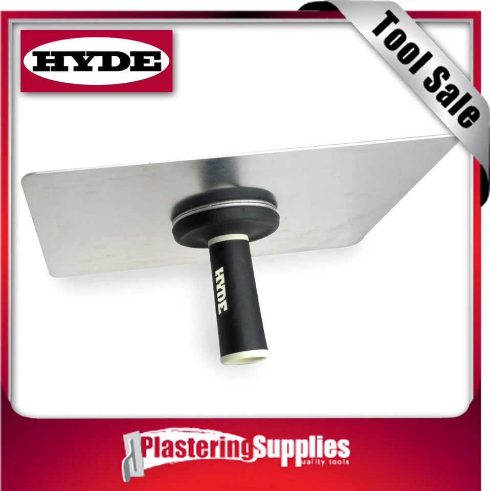 Hyde Hawk Drywall Plaster Tool 330mm Rounded Corners Open Handle Soft Grip