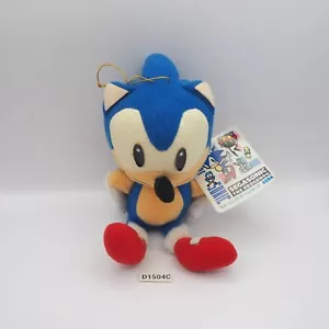 D1504C-B Sonic The HedgeHog SEGA 1992 Plush 7" TAG Stuffed Toy Doll Japan - Picture 1 of 11