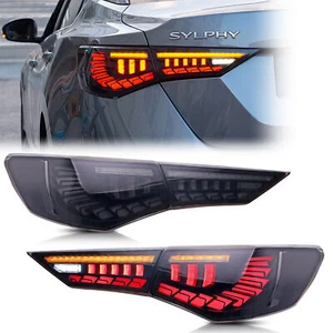 LED Tail Lights for Nissan Sentra 2020-2024 B18 Black Animation Rear Lamps - Picture 1 of 5