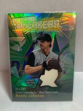 2003 Topps Chrome Record Breakers Relics #RJ2 Randy Johnson (Wins)