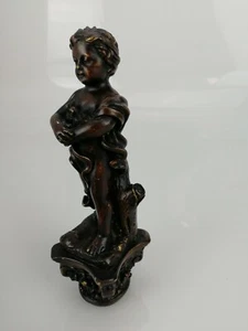 Statuette , Enfant, Chérubin ,H 15,5cm , Sculpture ancienne - Picture 1 of 8