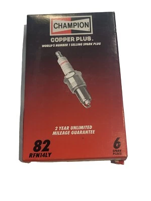 Свеча зажигания для Jeep Wrangler/Laredo/Wagoneer Champion RFN14LY упаковка X6 см. описание - Изображение 1 из 4