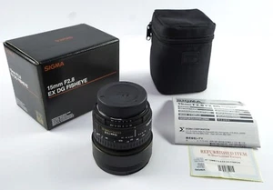 Sigma 15mm f2.8 EX DG Fisheye Lens for Nikon AF - Factory Refurbished - Picture 1 of 3