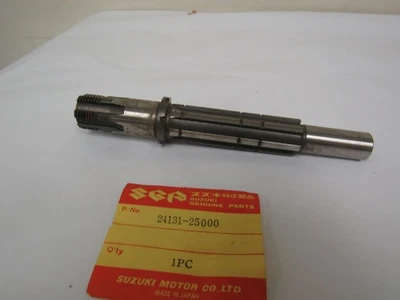 Eje de transmisión Suzuki TS90 TS100 TS 90 100 1970-77 NOS OEM P/N 24131-25000 Foto 1 de 2