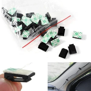 20Pcs Self-Adhesive Wire Tie Cable Fixed Clamp Clip Holder Organizor For Car DVR - Afbeelding 1 van 8