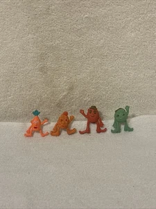 Lote de 4 adornos a lápiz para figuras de frutas y verduras Munch Bunch - DE COLECCIÓN AÑOS 70 ENVÍO GRATUITO - Imagen 1 de 17