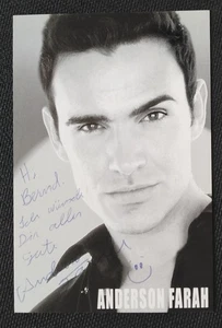 13370 Anderson Farah Autogrammkarte original signiert - Bild 1 von 2