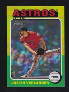 2024 Topps Heritage High #534 Justin Verlander Houston Astros /699 Chrome - Bild 1 von 3