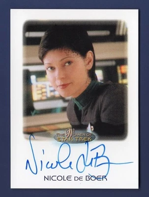 2021 Women of Star Trek Art and Images Autograph Nicole De Boer as Ezri Dax - Image 1 of 3