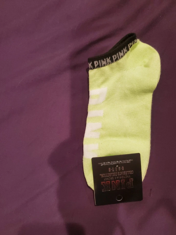 Calcetines de tobillo rosa Victoria's Secret talla única, verde pálido Foto 1 de 1