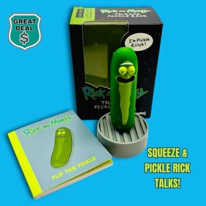 Rick and Morty: Talking Pickle Rick with Mini Book! NEW! - Imagen 1 de 8