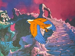 HE-MAN Animation Cel vintage EAGLE cartoon production art SORCERESS She-Ra I24 - Picture 1 of 2