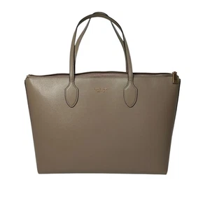 Kate Spade Bleecker Large Zip-top Tote bag in Timeless Taupe - Picture 1 of 8