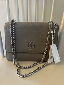 NWT Tory Burch Britten Medium Adjustable Shoulder Bag Leather Crossbody - Picture 1 of 6