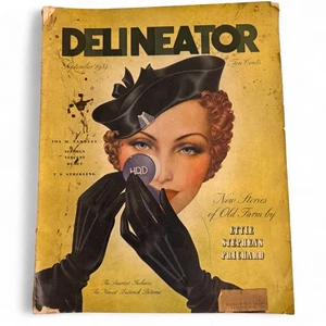 The Delineator September 1934 Vintage Fashion & Culture Magazine Collectible - Imagen 1 de 5