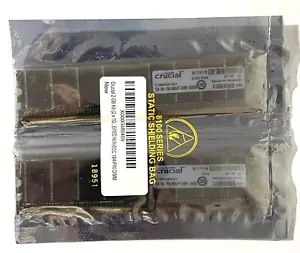 2x Crucial Memory Module 1GB 184-Pin UNBUFF DIMM 128MX6 CT12864Z40B. K16TY - Picture 1 of 2
